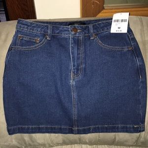 Forever 21 Dark Blue Jean Denim Mini Skirt